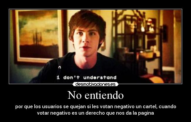 No entiendo -