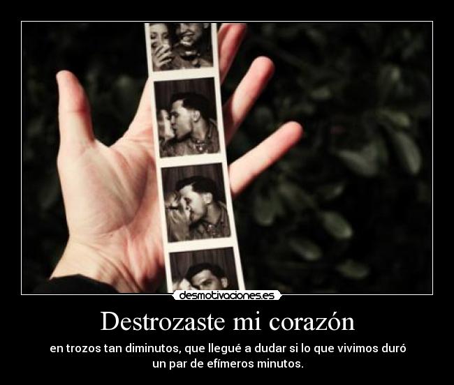 carteles corazon desamor del pasado desmotivaciones