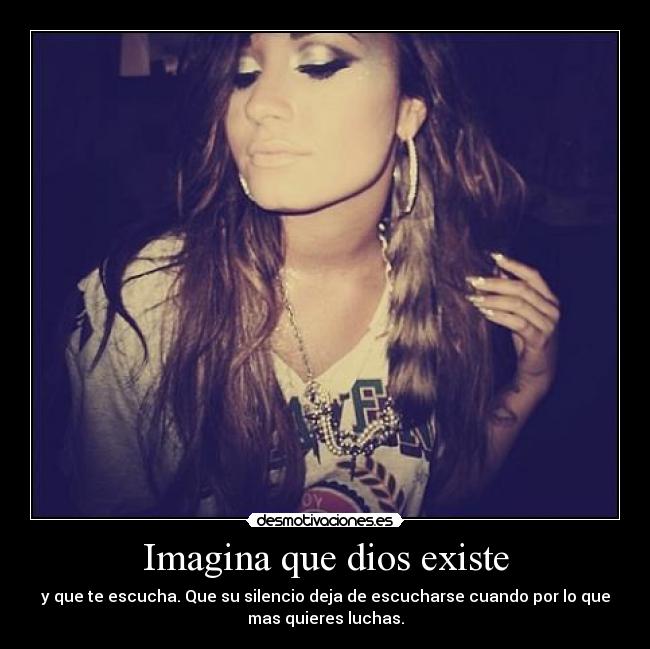 Imagina que dios existe -