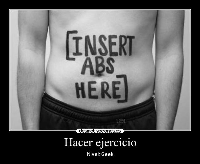 Hacer ejercicio -