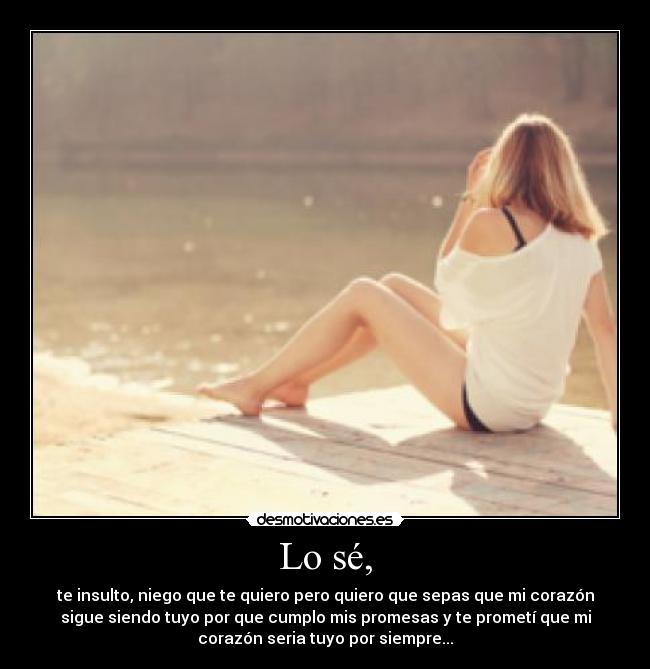 Lo sé, - 