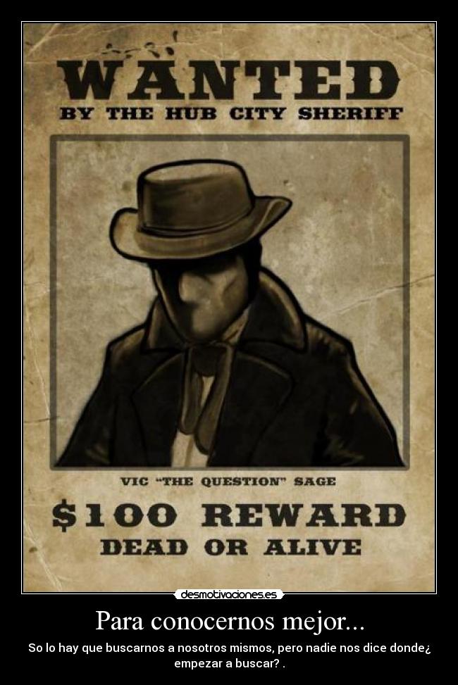 Para conocernos mejor... -