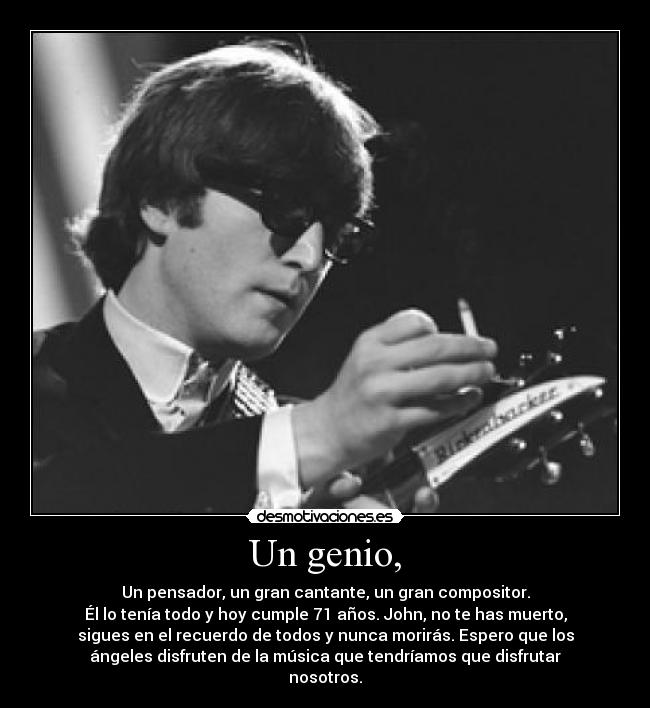 Un genio, - 