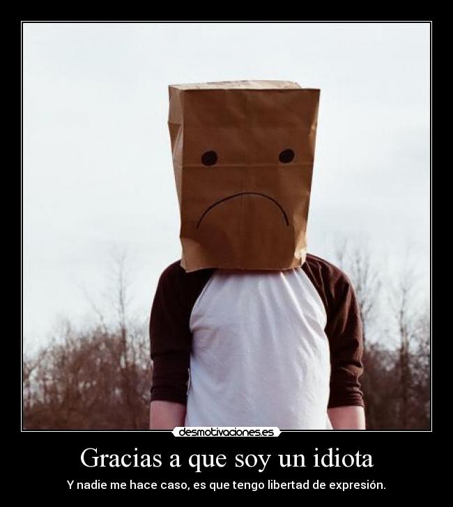 Gracias a que soy un idiota - 