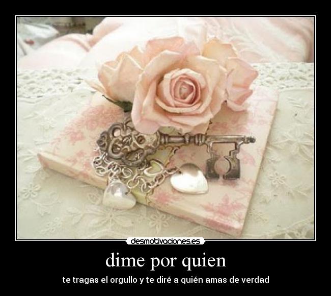 dime por quien - 