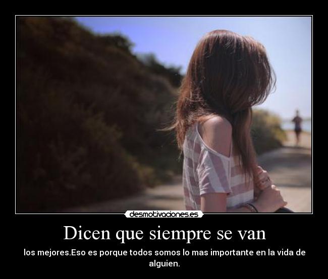 Dicen que siempre se van - 