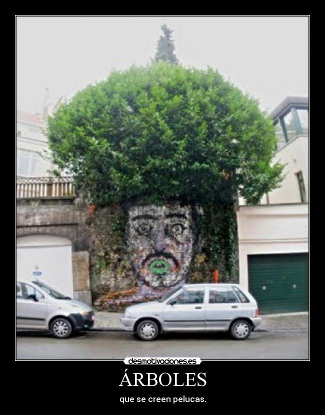 ÁRBOLES - que se creen pelucas.