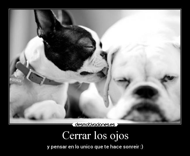 Cerrar los ojos - y pensar en lo unico que te hace sonreir :)