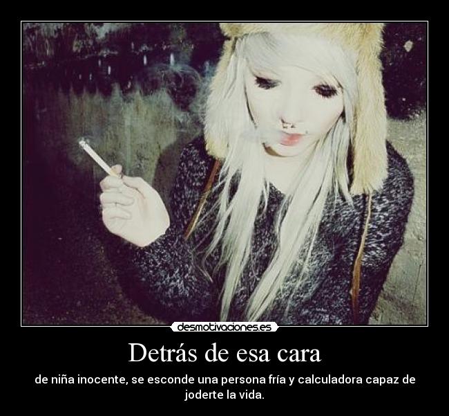 Detrás de esa cara -