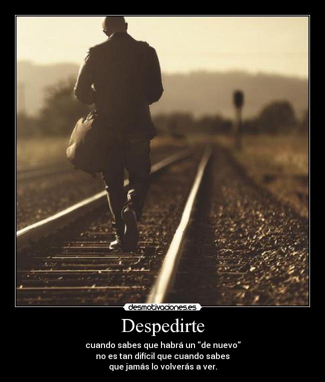 Despedirte -