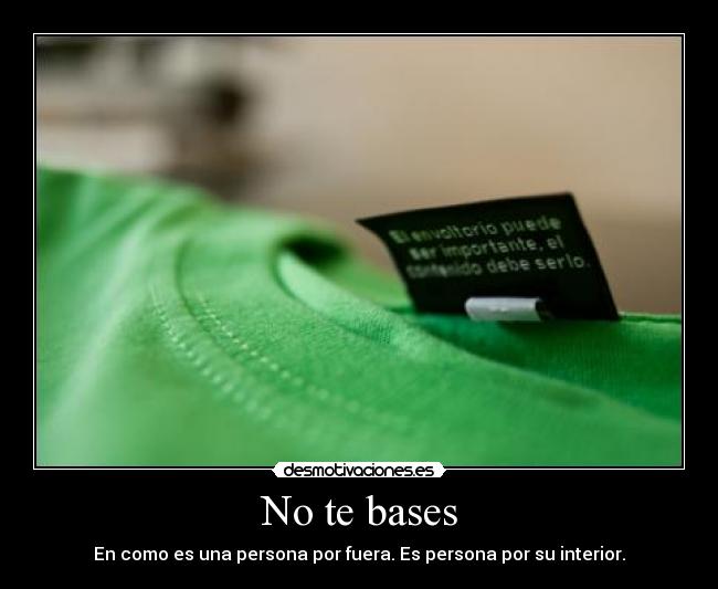 No te bases - 