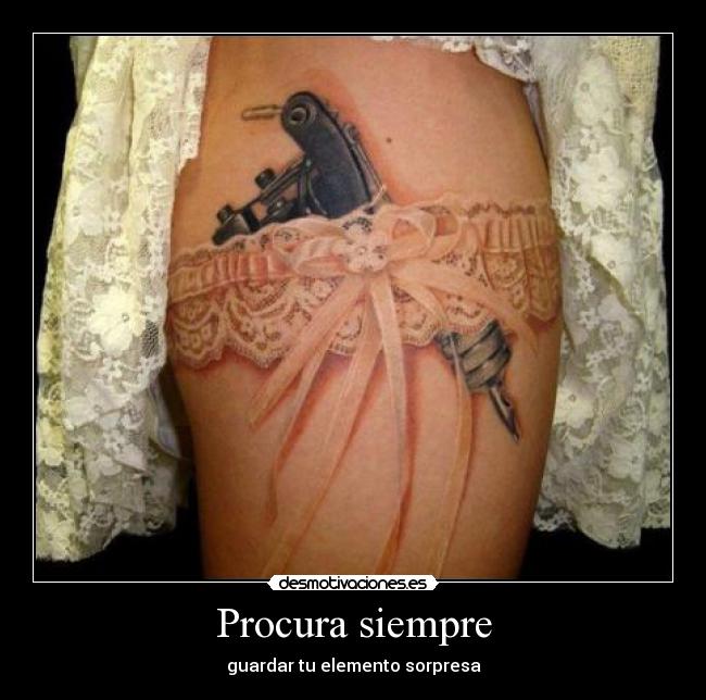 Procura siempre - guardar tu elemento sorpresa