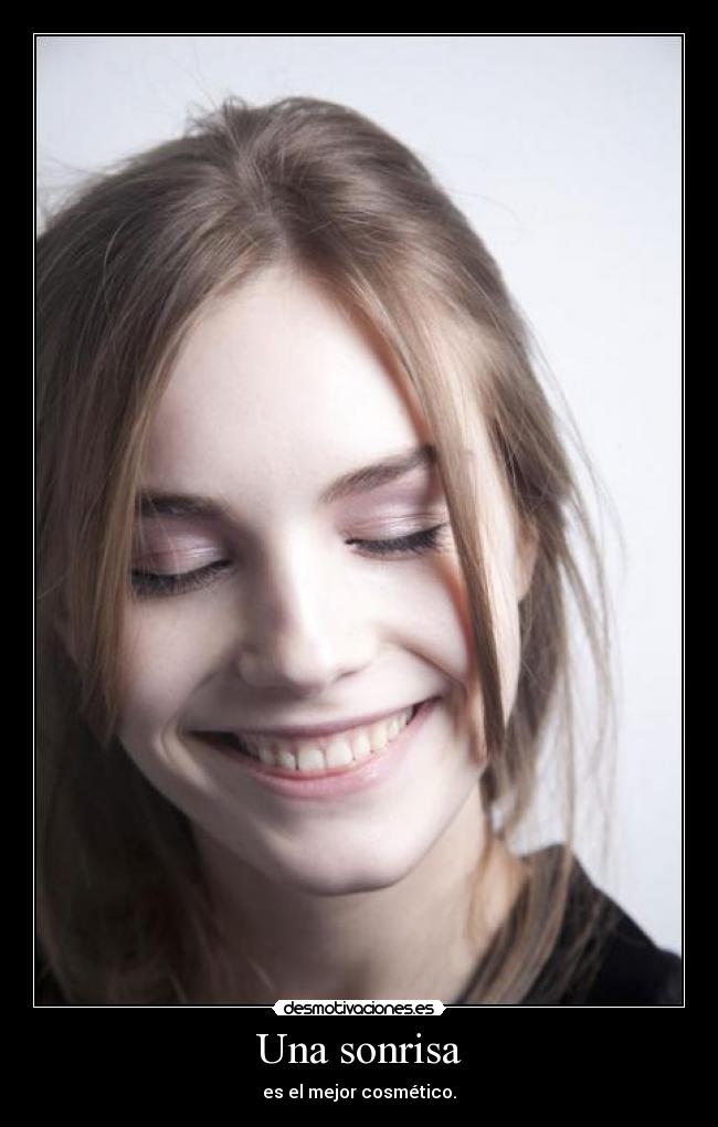 Una sonrisa -