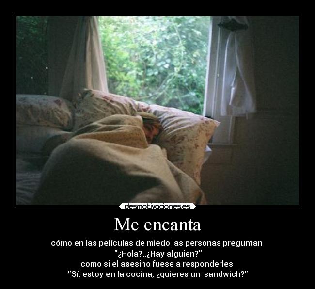 carteles asesino pelis miedo sandwich cocina desmotivaciones