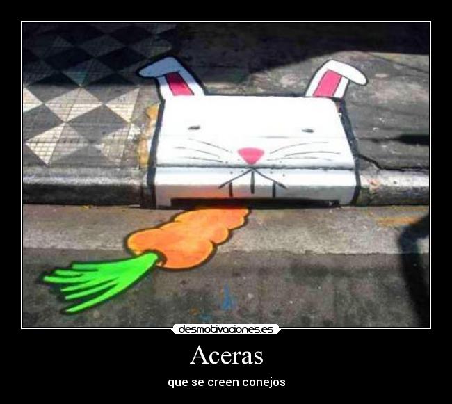 Aceras - que se creen conejos
