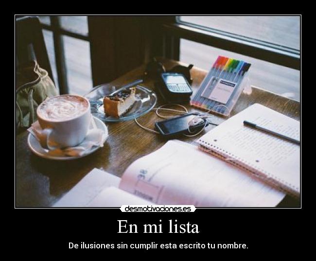 En mi lista -