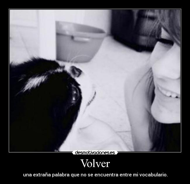 Volver - una extraña palabra que no se encuentra entre mi vocabulario.