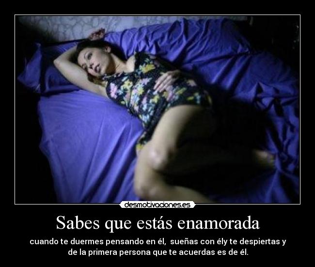 Sabes que estás enamorada - 
