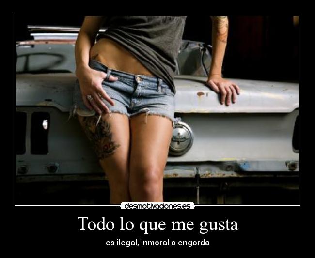 Todo lo que me gusta - es ilegal, inmoral o engorda