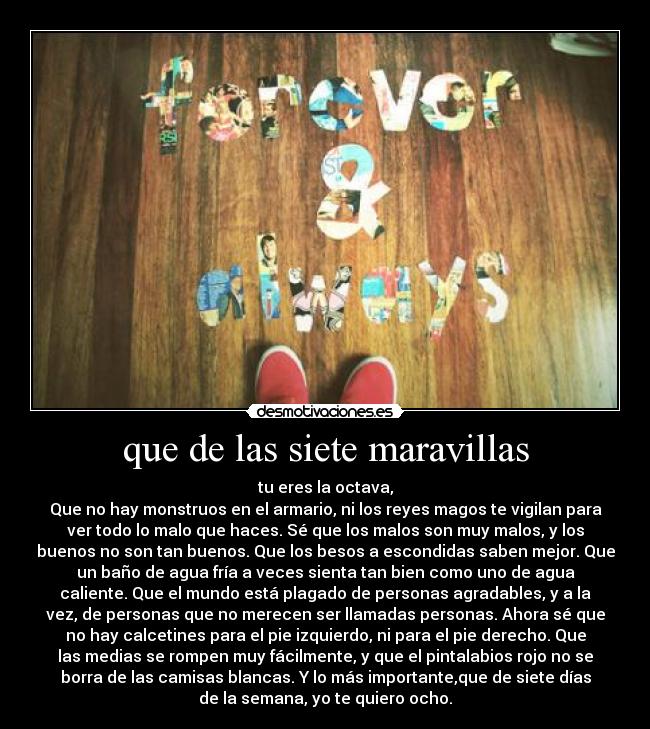 que de las siete maravillas -