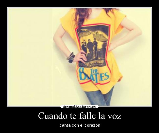 Cuando te falle la voz - canta con el corazón