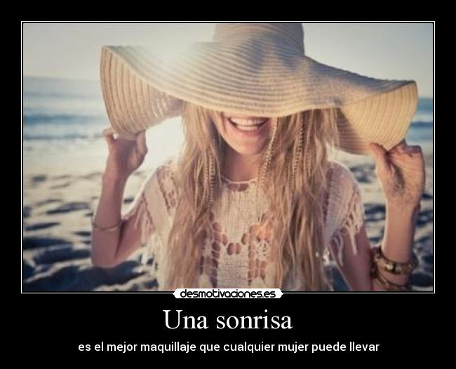 Una sonrisa -