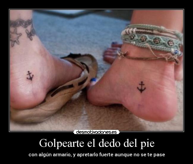 Golpearte el dedo del pie -