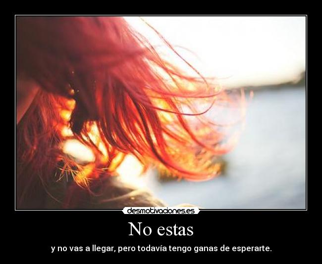 No estas -