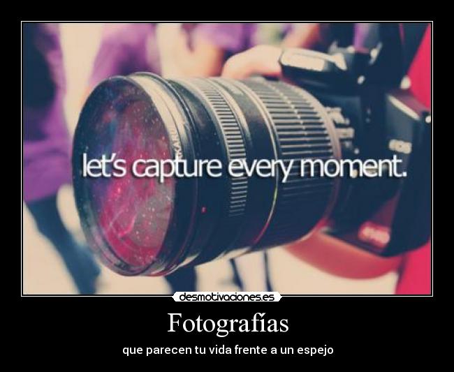 Fotografías - que parecen tu vida frente a un espejo