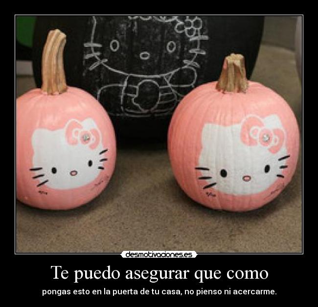 Te puedo asegurar que como - 