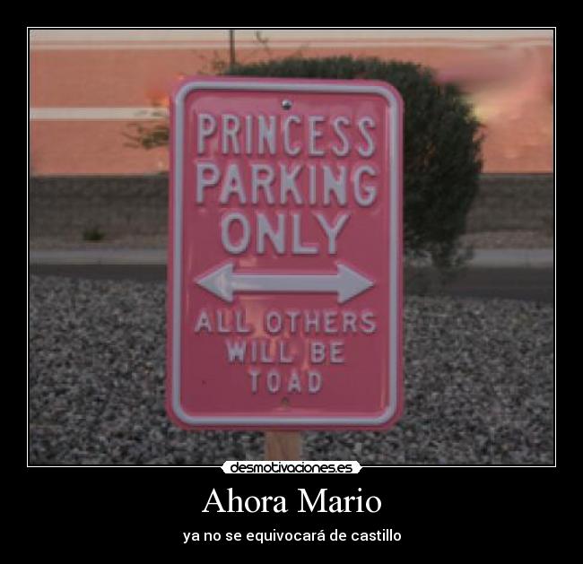 Ahora Mario - ya no se equivocará de castillo