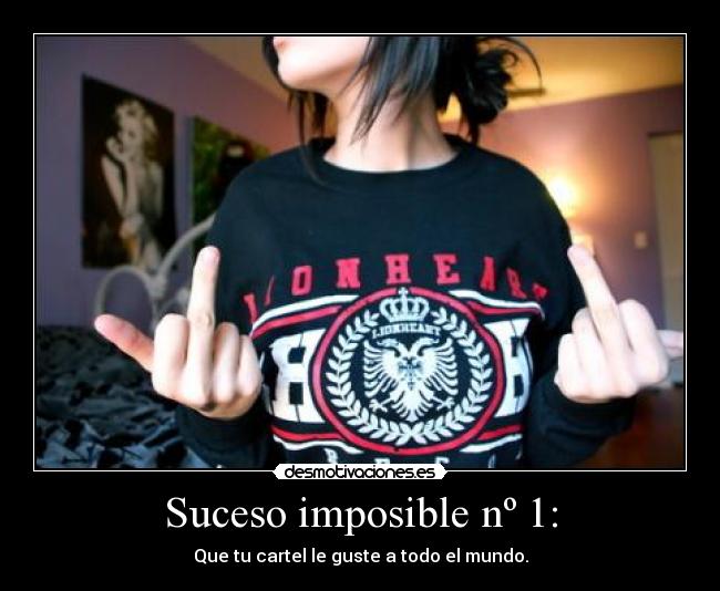 Suceso imposible nº 1: - 