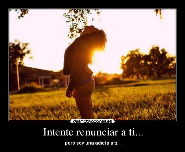 Intente renunciar a ti... -
