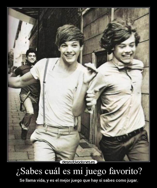 ¿Sabes cuál es mi juego favorito? -