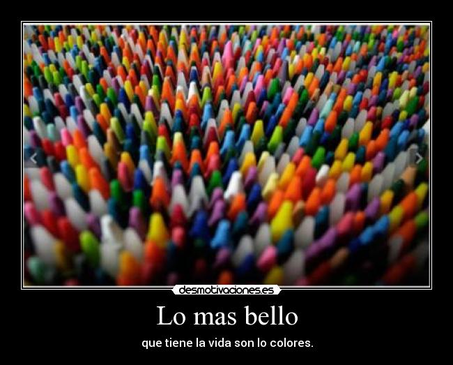 Lo mas bello -