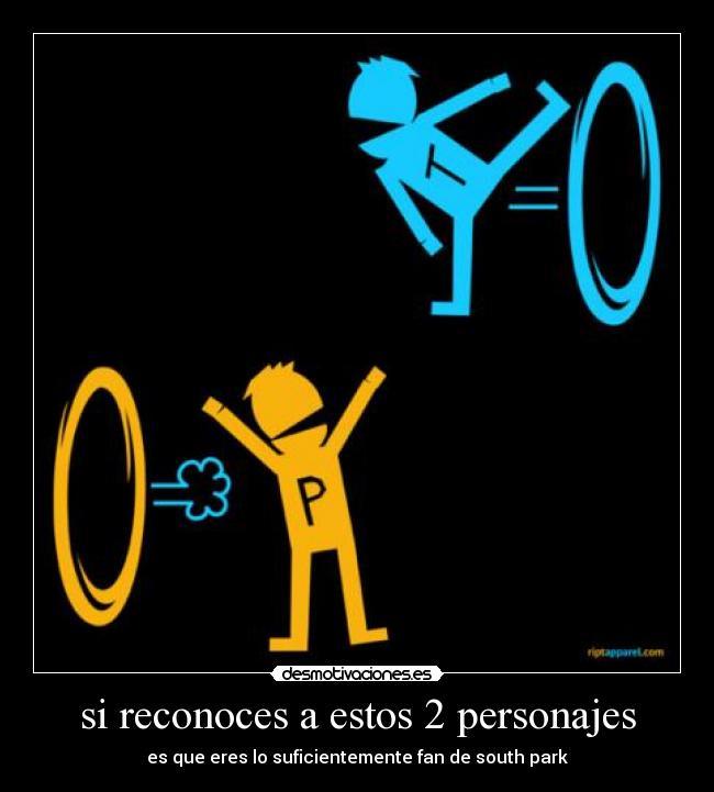 si reconoces a estos 2 personajes - es que eres lo suficientemente fan de south park