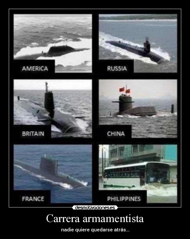 Carrera armamentista - nadie quiere quedarse atrás...