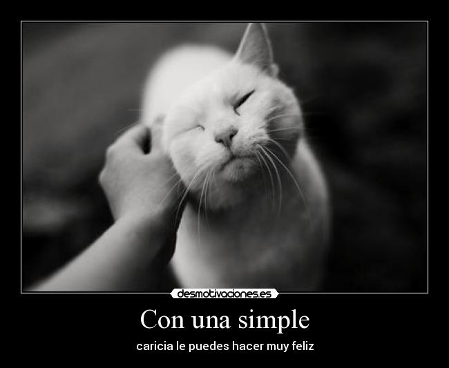 Con una simple - 