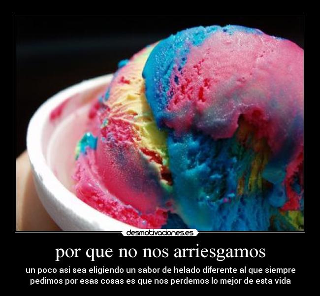 por que no nos arriesgamos -