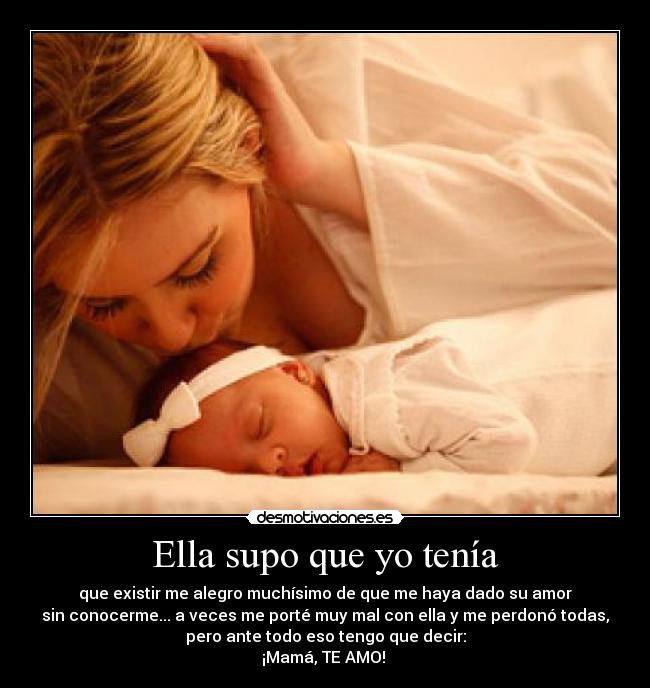 Ella supo que yo tenía - 