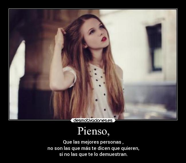 Pienso, -