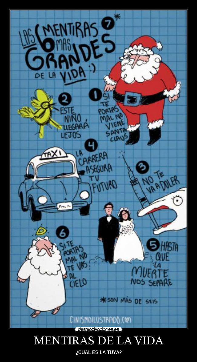 carteles vida mentira vida cuestion desmotivaciones