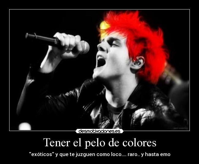 Tener el pelo de colores - 