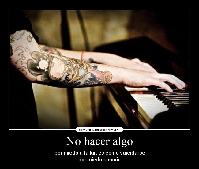 No hacer algo -