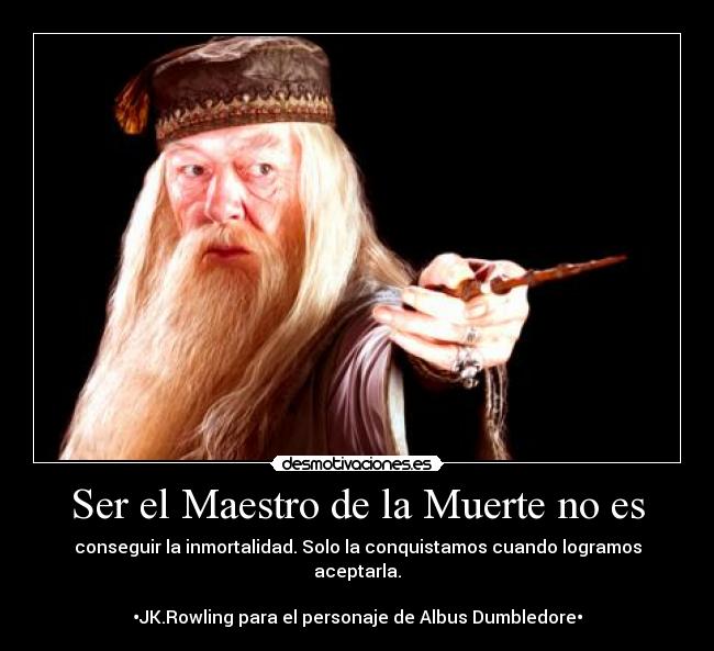 Ser el Maestro de la Muerte no es -