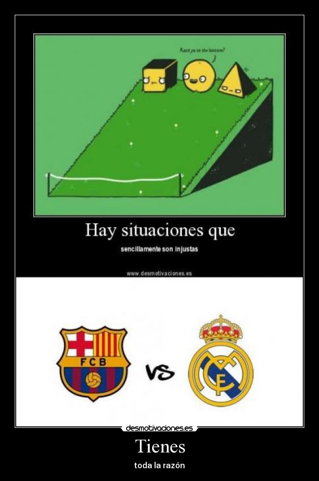 Tienes - toda la razón