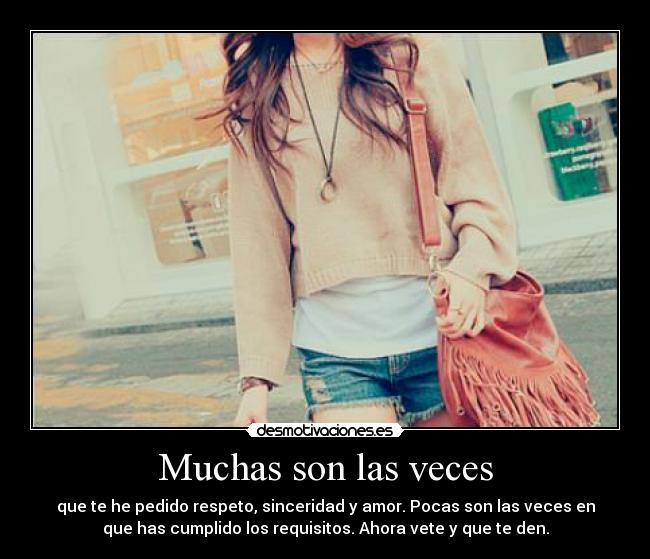 Muchas son las veces -