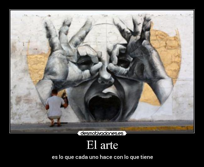 carteles arte arte desmotivaciones