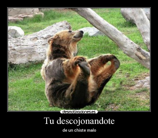 Tu descojonandote - de un chiste malo