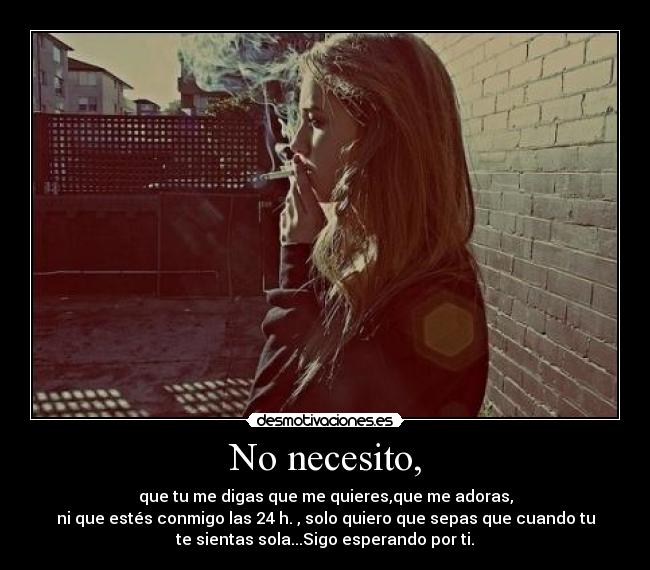 No necesito, - 